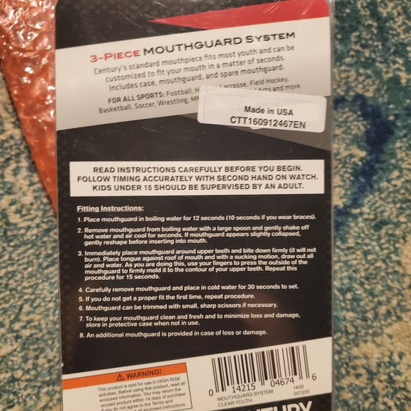 NIB 3 PIECE MOUTH GUARD - Picture 2 of 2